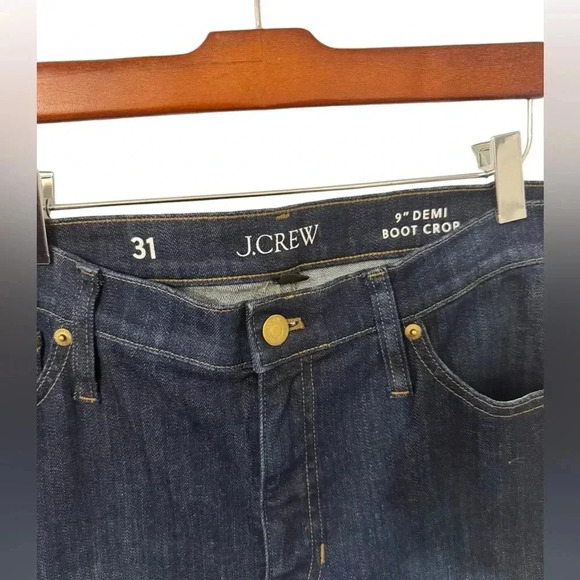 J.Crew 9” Demi Boot Crop Stretch Comfy Jean Size 31 - Picture 4 of 6